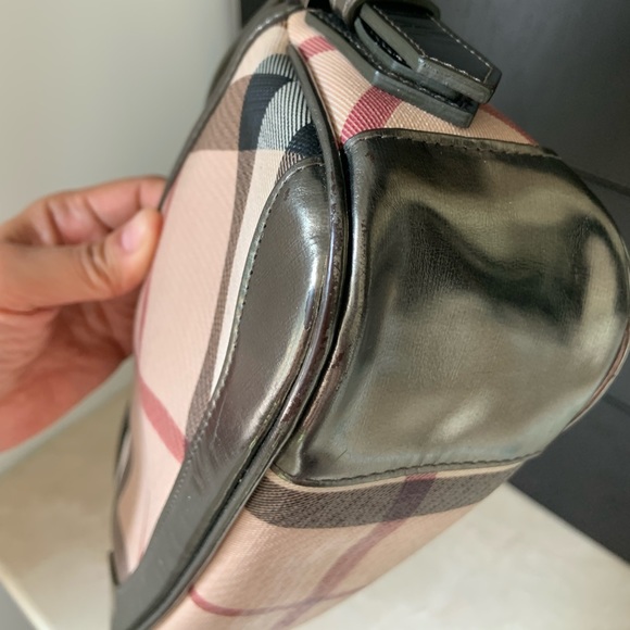 Burberry supernova check pochette with gunmetal - Picture 6 of 10